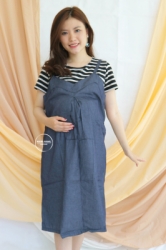 MAMA HAMIL Cindy Dress Overall Baju Hamil Lucu Modis Menyusui Monyet 2 in 1 Busui   HO 68 1  large